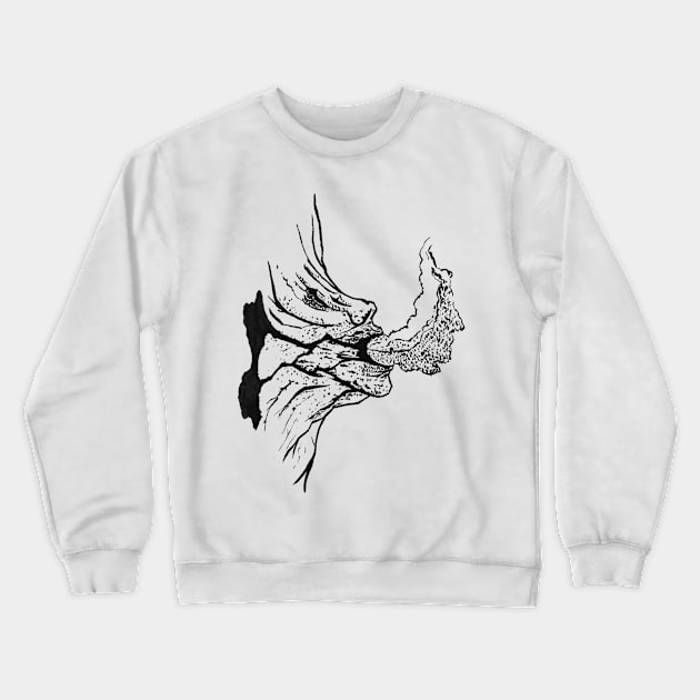 Cabeza Caldera Vertical Crewneck Sweatshirt by Dolphin Axe